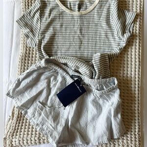 NWT: Brandy Melville pale blue linen lounge shorts